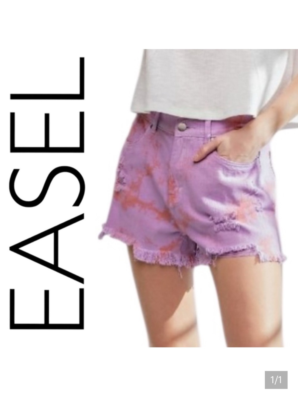 P175:  EASEL NWT SHORTS LILAC CORAL (R1D)